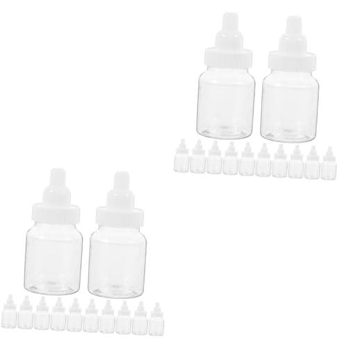 Cabilock Biberon Neutre Pour Bapteme 24 Pièces - Mini Bouteille De Lait Boite De Bonbons Pour Shower De Mariage - PP