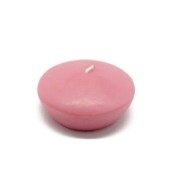 CFZ-048-6-0 3 in. Floating Candles, Pink - 72 Piece