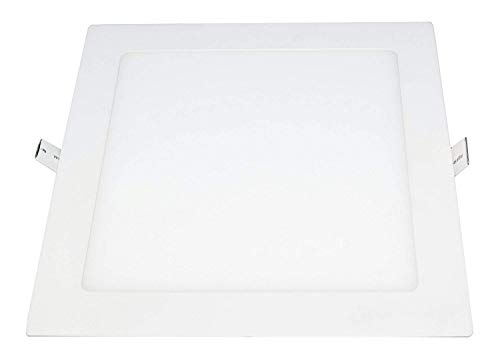 Placa Led Cuadrada 295x295 mm, 24W 1920lm Panel Super slim Luz Neutra 4000k-4500k Empotrado Lámpara de Techo ONSSI LED