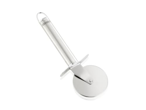 Leifheit Coupe Pizza Sterling, Roulette Pizza en Acier Inoxydable | Manche ergonomique doté d'un protège-doigts, design élégant et raffiné, ustensile de cuisine à suspendre, solide et durable