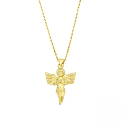 Collar Colorido de Cupido guardián, querubines de Cristal para Mujer, joyería, Regalos de la Suerte, Arcángel, Collar, niñas,