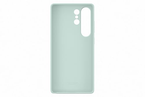 Image of Samsung Silicone Smart Phone Case Compatible for Galaxy S25 Ultra, Mint