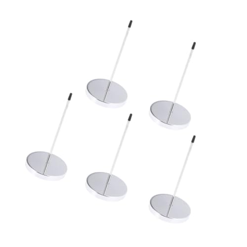 ERINGOGO 5個 銀色伝票差し メタル製レストラン用チケットホルダー 滑らか表面で手を傷けない頑丈な領収書 メモ整理ツール 受付カウンターや