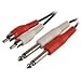 Multicomp Pro Cable, 2 RCA Plug- 1/4" 2 Mono Jack, 6Ft - PSG03286