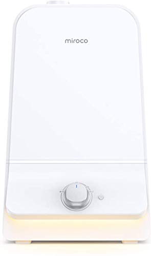 6L Cool Mist Humidifiers Quiet Ultrasonic Humidifier 20-100 Hours, Easy to Clean, for Living Room Babies Room Bed Room Guitar Room 360° Nozzle (White)
