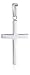 Produktbild MTS Anhänger Kreuz, 925/- Sterling-Silber, rhodiniert hochglanzpoliert Nr. PS00364