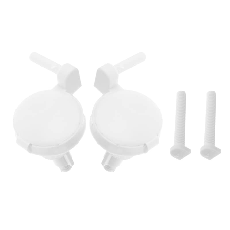Charnières de toilette en plastique lot de 2 pièces pour réparation de WC