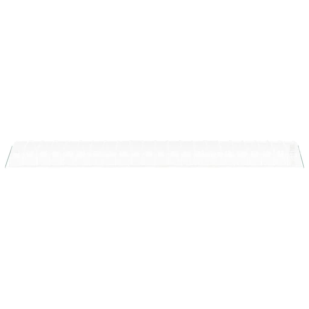 Homgoday Invernadero con Estructura de Acero Blanco 66 m² 22x3x2 m, Invernadero Caseta Jardín Terraza Plantas Semilla Cultivo Huerto Verduras Cubierta Casero