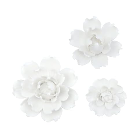 Pufguy Ceramic Flower Wall Decor Set Cover
