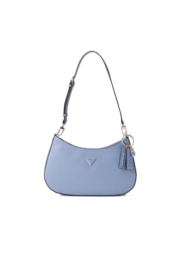 GUESS Schultertasche Noelle II Top Zip Shoulder Bag Grey Blue blaugrau