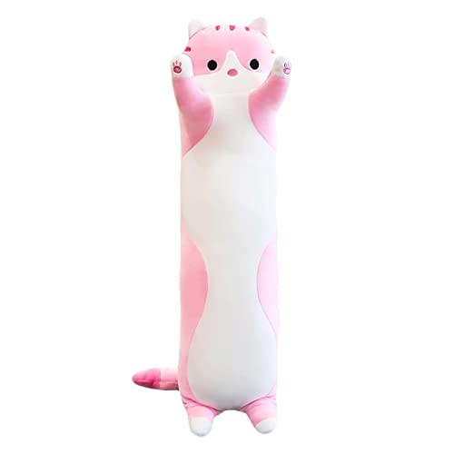 Pelúcias Longas para Gatos - Almofada de corpo de pelúcia de gato longo - Travesseiro de abraço maci