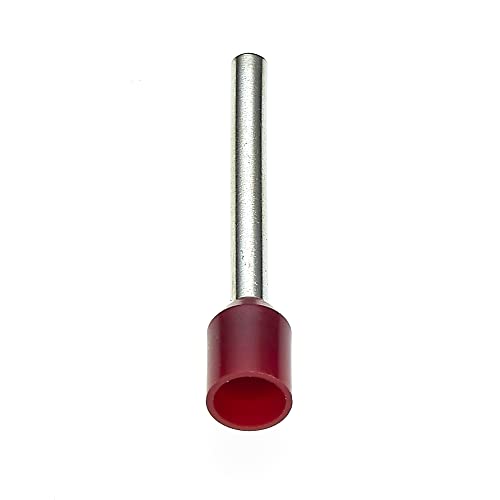 Insulated Ferrule, 12x1mm, Pack Of 100 U2013 Wire Copper Crimp Connector Insulated Ferrule Pin Cord End Terminal Connectors French Red Nylon Ferrules Connectors