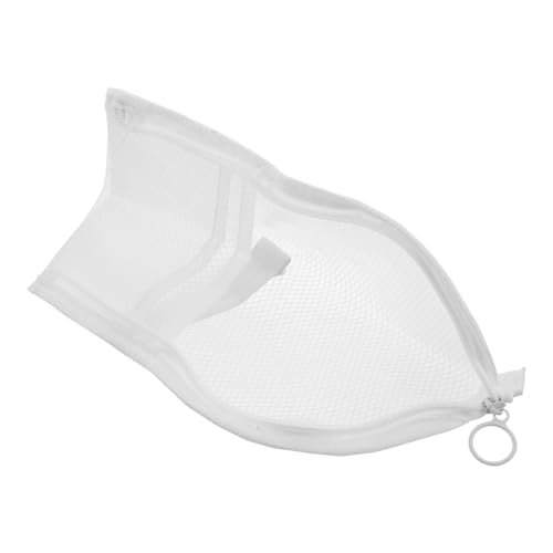 Gogogmee Bolsa de Viaje Blanca para Cepillos de Dientes y Artículos de Tocador Neceser Portátil Resistente al Agua Compartimentos Múltiples Organizador Compacto para Higiene Personal y