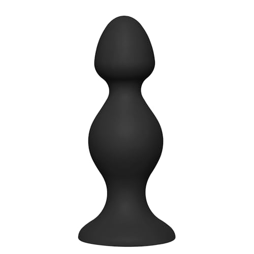 Obaie Double Jiggle Anal Plug Groß - Large Silikon Buttplug Groß - Silikon Plug für Frauen, Männer & Paare - BDSM Analplug Sexspielzeug - Analplug XL von Sinful - Schwarz