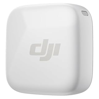 DJI Trasmettitore Mic Mini (Bianco artico),microfono iPhone, leggerissimo, audio di alta qualità, OsmoAudio, cancellazione del rumore, microfono senza fili per fotocamere/iPhone/Android, vlog
