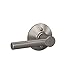 Schlage F10 BRW 619 Broadway Door Lever, Hall & Closet Passage Lock, Satin Nickel