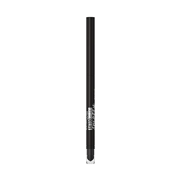 Maybelline-TattooStudio-Liner-Gel-Pencil-Makeup-Long-Lasting-Waterproof-Eyeliner-Smudgeproof-Matte-Finish-36hr-Wear-Blendable-Mechanical-Pencil-oz-Smokey-Black-001-Oz Maybelline Tattoo Studio Automatic Gel Pencil Waterproof Eyeliner, Blendable, Smudge Resistant, Matte Eyeliner For Up To 36HR Wear, Pitch Black (Smokey Black), Packaging May Vary