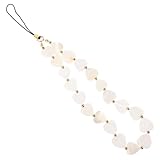 Perles en forme de cœur à la mode : les perles en forme de cœur à la mode ajoutent une touche tendance et mignonne à votre téléphone, ce qui en fait un accessoire élégant, des breloques pour téléphone, un porte-clés pendentif pour étui de téléphone