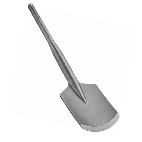 Biewals SDS Max Clay Spade Bit, 4.5' x 17' Heavy-Duty 40CrMo Steel Shovel Bit for Rotary Hammer & Demolition Hammer, for Digging Clay, Soil, Gravel, Sandstone & Landscaping