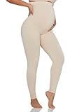 Photo Gallery leggings premaman senza cuciture sopra la pancia, lunghezza intera, da donna, morbidi, casual, nude, xl Photo Gallery leggings premaman senza cuciture sopra la pancia, lunghezza intera, da donna, morbidi, casual, nude, xl