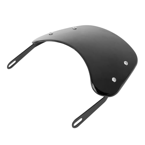 Déflecteur de vent moto noir universel pour phare de 6,5 à 9,45 pouces