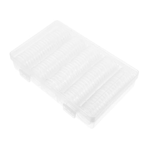 Boîte de stockage protège-monnaie en plastique transparent contre la poussière