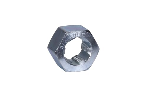 Image of Century Drill & Tool 92913 Fractional Right Hand Rethreading Die, 5 /8-11 NC | 15 /16 inch across flats, external thread cutting, thread restoration