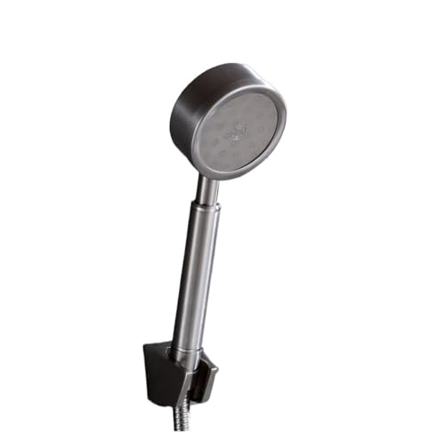 Pomme de douche à main inox 304 avec support et flexible de 1.5m pour montage mural