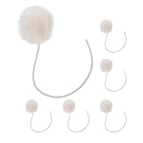 UKCOCO 6 Stück Katzenbaum Zubehörset Ersatz Spielbälle mit Glöckchen Beige Plüsch...