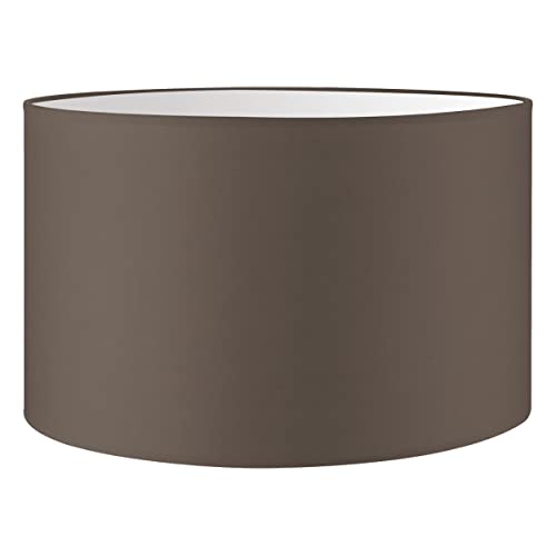 Home Sweet Home Abat-jour en tissu - D.35 x H.21 cm - Taupe - E27 - pour lampadaire & suspension