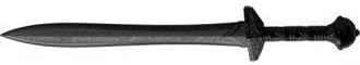 Martial Arts Black Polypropylene Plastic Gladius Training Sword - V2 - ON Request