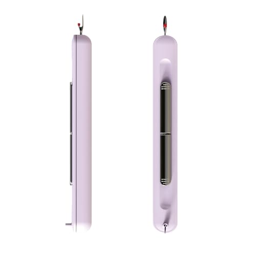 2 in 1 Needle Threader Seam Ripper, Upgraded Needle Threader and Seam Ripper,Quilting Supplies Sewing Kit,Quick Sewing Machine Loop Needle Threaders (1P-Purple)