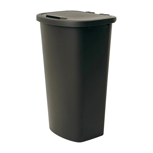 Caneca de basura rectangular 11 gal plástico con tapa elevable