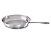 Fissler 081-353-24-100 Frying Pan, 9.4 inches (24 cm), Catania, Gas Fire/Induction Compatible, Oven Safe, All Stainless Steel, Silver