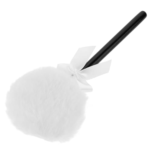 Ipetboom Fluffy Body Powder Puff with Handle Ultra Soft Makeup Tool for Loose Powder Skin Friendly and Lightweight Design for Home Salon Use for Refreshing Body Care