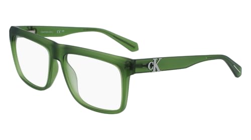 Calvin Klein Jeans CKJ23645 300 Green Eyewear Man Iniettato, Modified Rectangle, 56