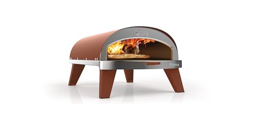ZiiPa • Forno per pizza a gas • Colore terracotta • Compatto e innovativo • Riscalda in 30 minuti • Cottura rapida 90 sec • Pietra di cordierite Ø 31,5 cm