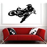 Motocross Dirt Bike Wall Decal Sticker Boys Room Nursery Idea Kid Decor Wall Decal Art Vinyl Sticker S6428