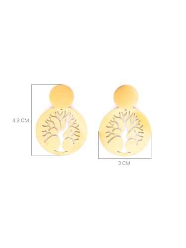 Image of Scintillare by Sukkhi Stylish Stainless Steel Butterfly Dangler Earring Jewellery for Women & Girls|Anti Tarnish Jewellery|Gifts for Wife Girlfriend Mother Sister