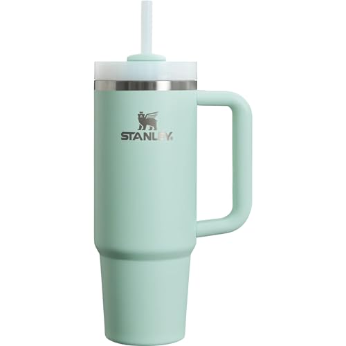 Image of STANLEY Quencher H2.0 FlowState Stainless Steel Vacuum Insulated Tumbler with Lid and Straw for Water, Iced Tea or Coffee (Mint, 30oz)