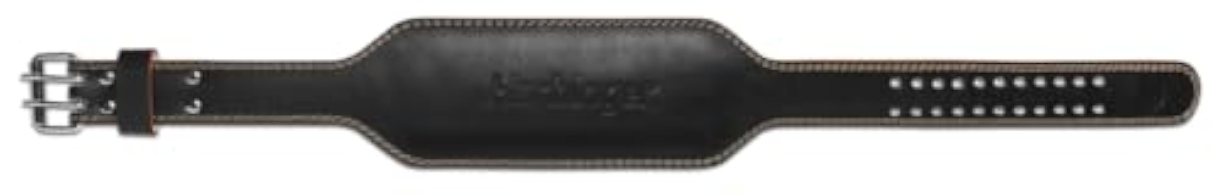 Harbinger Padded Leather Weightlifting Belt 2.0-4 or 6 Width - Foam Cushioning, Tapered Design for Support & Mobility, 6 Inch, Medium