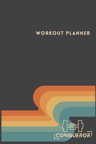 Workout Planner for All Athletes by CONQUEROR/ Training Journal and Fitness Tracker for Men&Women - 24Weeks - SIZE(M) 6" x 9" (15.2 x 22.8cm)