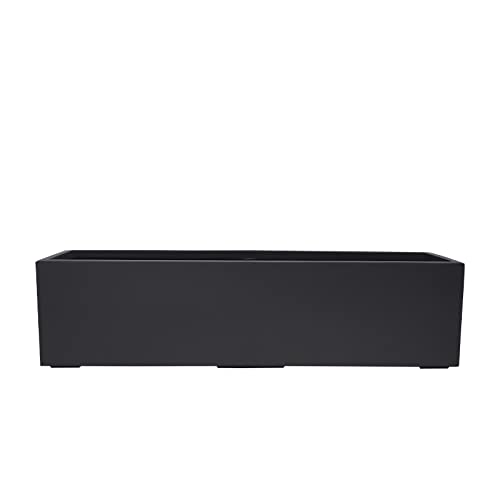 JP PLANTERS Fiberglass Trough Planter - Large Flower Pot, Tree Planter Container for Home Garden, Lawn, Patio & Terrace Decoration - Dark Grey (63 x 16 x 16 Inches) (B0B3X6QX6P) Amazon Price History, Amazon Price Tracker