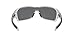 Oakley Mens OO9307 Turbine Rotor Rectangular Sunglasses, Polished Clear/Prizm Black Polarized, 32 mm