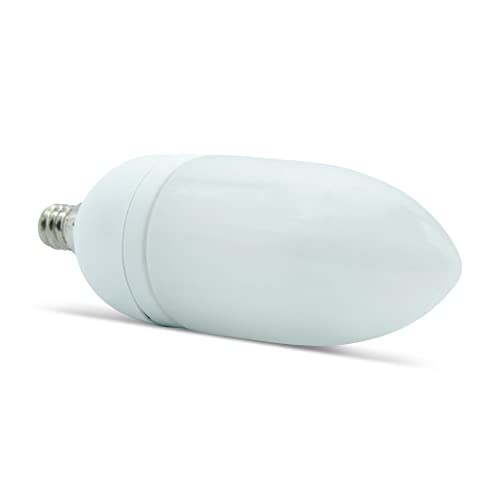 Technical Precision Replacement for Ge General Electric G.e Fle9/2/cac/827 Light Bulb 120V 9W Compact Fluorescent with E12 Candelabra Base CFL - 3000K Warm White - 1 Pack