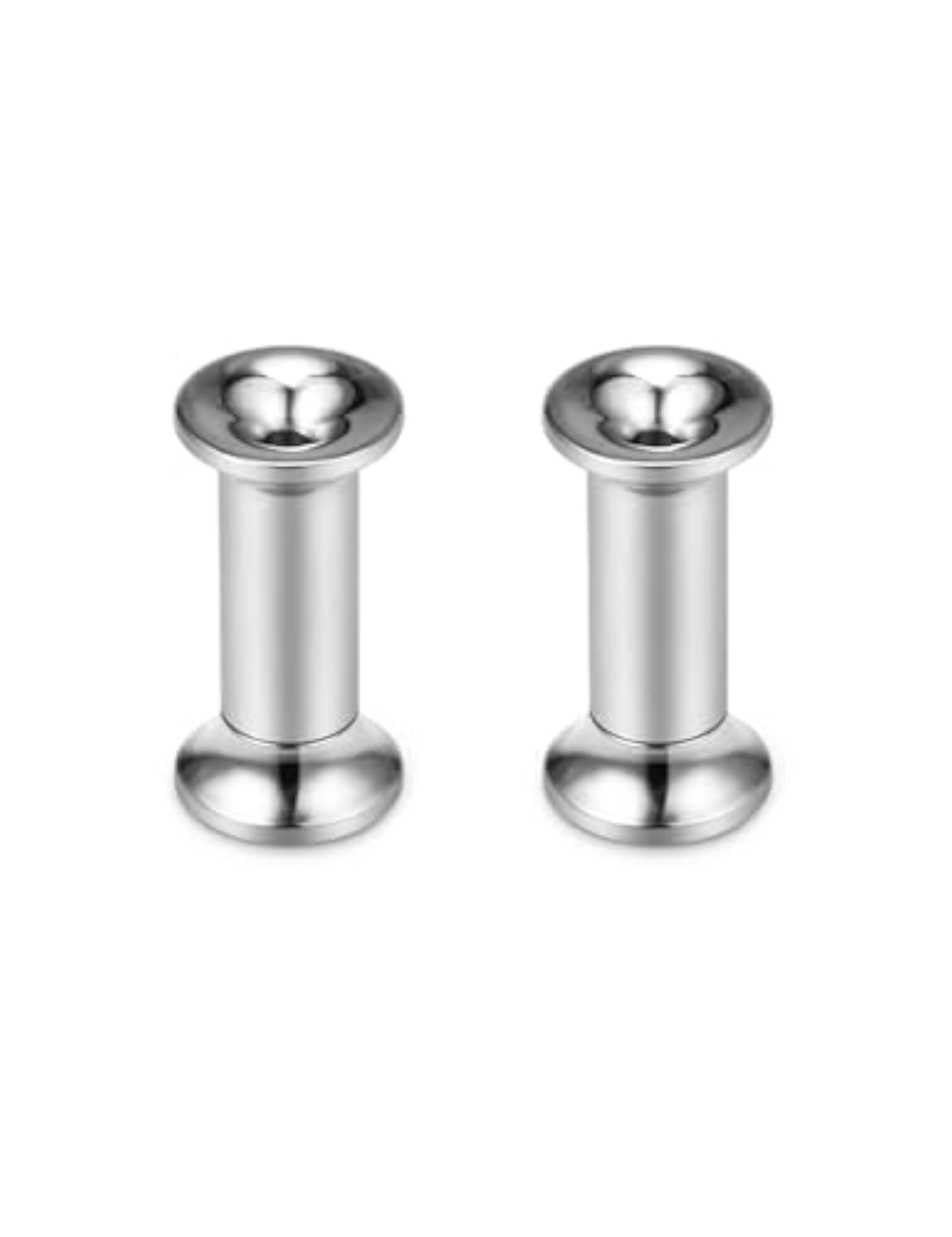 Titanium Double Flared Tunnel Plugs, 10G 8G 6G 4G 2G 0G 00G