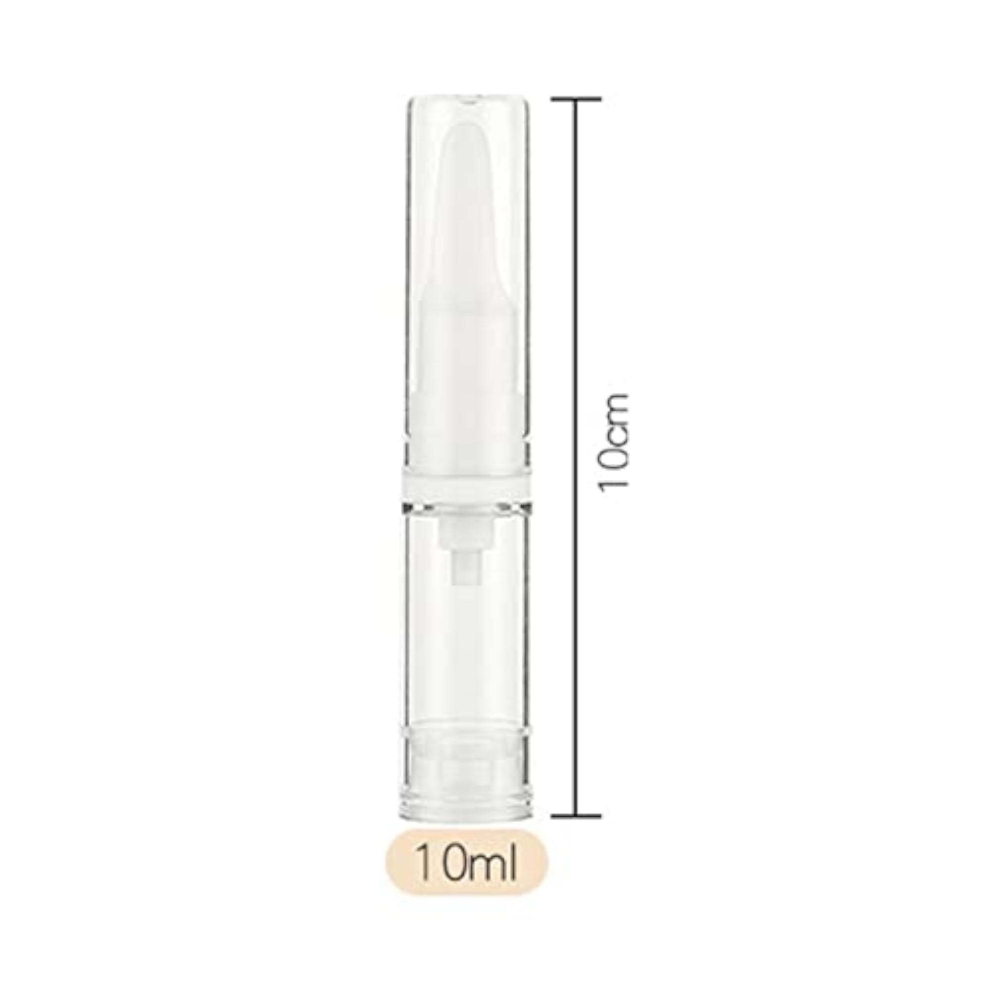 10ml Travel Press Pump Bottles