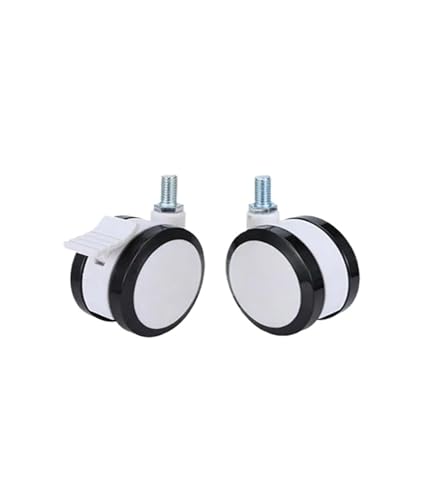 Roulette universelle silencieuse double rangée à vis pour lit médical - 3