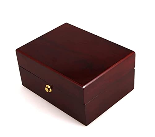 Caja de Reloj Organizador Caja de Reloj Caja de joyería de Madera Maciza Caja de Reloj Pulsera de Jade Caja de Almacenamiento de Reloj, Caja de Almacenamiento de joyería Vintage con Cerradura Soporte
