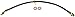 Dorman H621127 Rear Driver Side Brake Hydraulic Hose Compatible with Select Toyota Models
